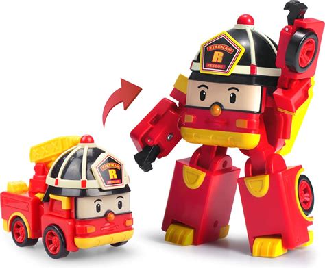 Robocar Poli Roy Transforming Robot, 4" Transformable Action.