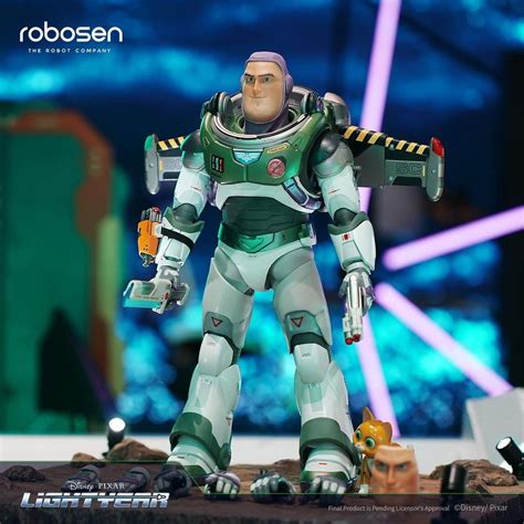 A new Buzz Lightyear collectible, the result of a collaboration between Lightyear creators Disney/Pixar and robotics company Robosen, boasts an astonishing range of high-tech features. The toy, which is available for preorder now to ship in Spring 2023, is "a smart conversational, interactive, programmable, and ultra-authentic Space Ranger ....