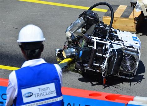 Robot Falls and "Bleeds" Hydraulic Fluid at DARPA …