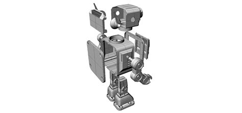 Robot HORIKAWA style free 3D model 3D printable CGTrader
