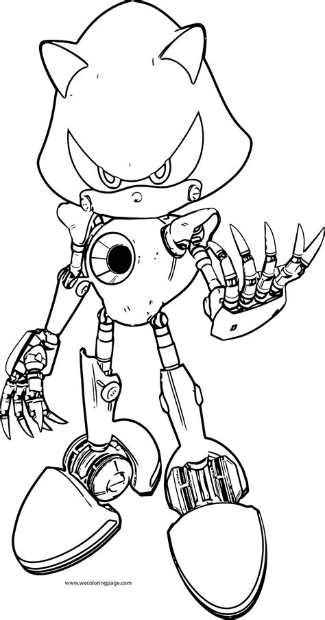 Robot Sonic Pages Coloring Pages