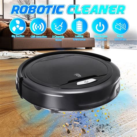 Robot Vacuum Cleaner Sweep&Wet Mopping Floors Smart Sweeping Cleaning ...