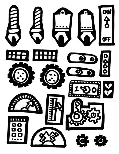 Robot theme, Robot parts, Robot wall art