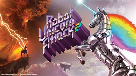 Robot unicorn attack game. Description and purpose of the game. Go on a fantastic journey with a robot unicorn through a fairyland. How far you can get depends only on your dexterity and reaction rate, because the unicorn will rush forward, gaining speed, and you will help him overcome obstacles, telling the magic horse when to jump and when to make a jerk. 