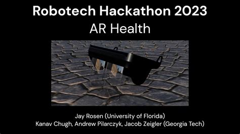 Robotech Hackathon 2024 project AR Health - YouTube