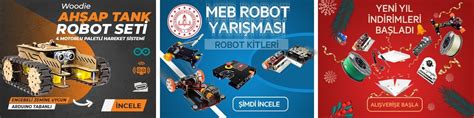 Robotus Robot Malzemeleri, Robot Kitleri, Arduino Setleri Robotus.