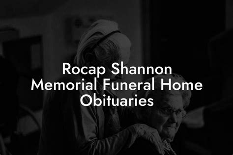 Rocap Shannon Memorial Funeral Home offers guidance on the proper etiquette of visitations and funerals, so you'll feel more comfortable and prepared for attending services. What to Say It can be difficult to know what to say to …