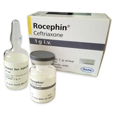 Rocephin 250mg Powder for Solution for Injection, 1g ...