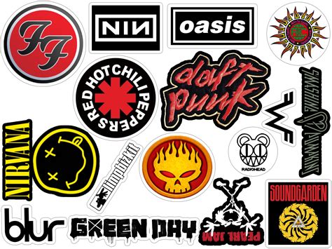 Rock Band Bumper Stickers & Magnets Heavy Metal Merchant