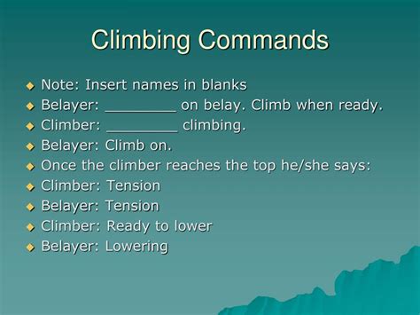 Rock Climbing Commands & Communication REI Co-op