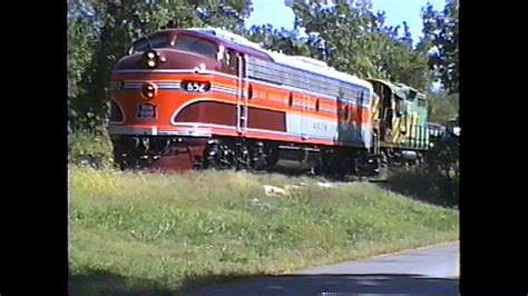 Rock Island 652 at Baldwin City, Kansas, in 1993 - YouTube