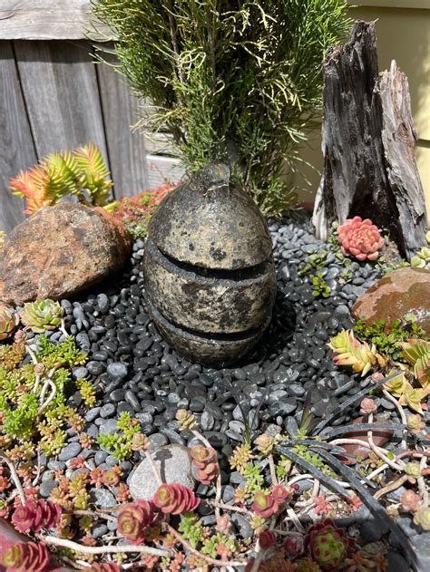 Rock Water Fountain Bird Bath Fountain Rock Garden - Etsy