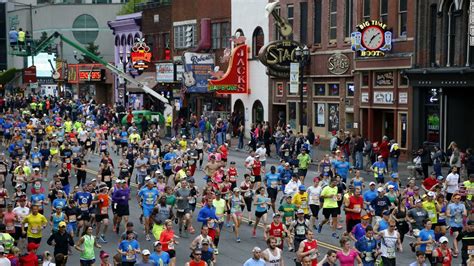 Rock and roll music city marathon. April 27, 2024. Start Time : 7:00 a.m. Number of Places : 3,000. The St. Jude Rock 'n' Roll Nashville Marathon, sometimes known as the Nashville Marathon, or Country Music Marathon, is one of the Rock 'n' Roll Marathon Series races. There is also the option to run a half marathon, 10K or 5K. St. Jude Rock 'n' Roll Nashville Marathon Route. 