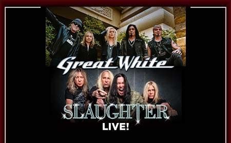 Rock bands Great White, Slaughter coming to Rivers Casino