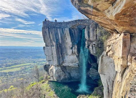 Rock ciry. Located on Lookout Mountain, Rock City is a self-guided walking tour of gardens, rock formations, and amazing panoramic views of seven states. Pinch between large rocks at Needles Eye and Fat Man’s Squeeze or take a breathtaking photo at Lover’s Leap. 