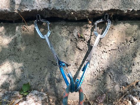 Rock climbing anchor types.  Basic climbing anchors Anchor types, compon...
