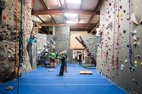 Rock climbing indoor gym. .  ...