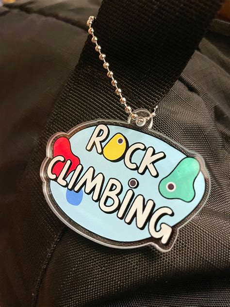Rock climbing keychain.  Climbing Hold Keychain, Rock Climbing Gift for C...