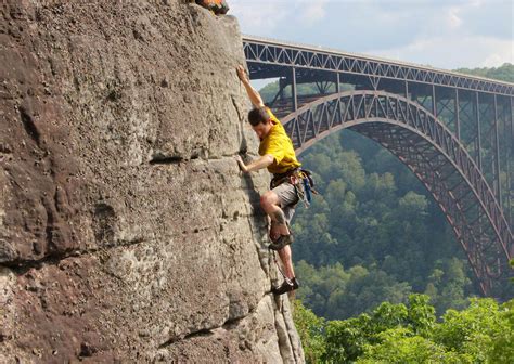 Rock climbing new river gorge. .  ...