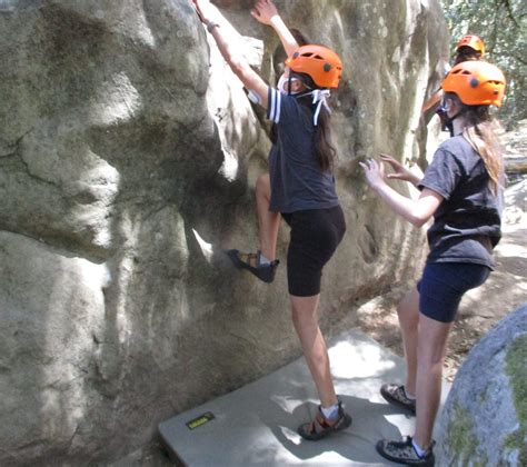 Rock climbing school.  They also make excursions to cliffs and bouldering op...
