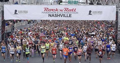 Rock n roll marathon nashville. Apr 12, 2023 · The St. Jude Rock ‘n’ Roll Running Series Nashville offers distances for everyone including 1-Mile, 5K, 10K, Half Marathon, and Marathon, plus a Doggie Dash … 