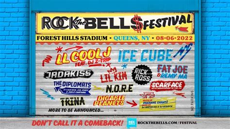 Rock the bells. Rock The Bells 2022: When is it and where can I buy tickets? The culture-rich festival will take center stage on August 6 at the Forest Hills Stadium in LL Cool J’s hometown of Queens in New York. In a statement, LL Cool J said, “This festival is my way of showing love to the community of hip-hop and celebrating the incredible journey this ... 