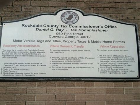 Rockdale tag office. You can renew your tag online at https://eservices.drives.ga.gov. The penalty for late registration is 10% of the tax ($5 minimum) plus 25% of the tag fee. These penalties are applied immediately following the due date. Newly purchased vehicles must be registered within 7 days if purchased from an individual or 30 days if purchased from a dealer. 