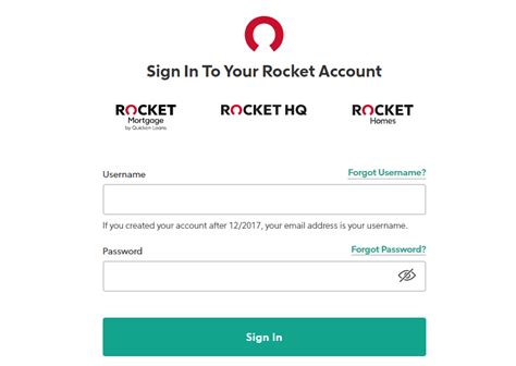 Rocket account sign in. Rocket Mortgage 