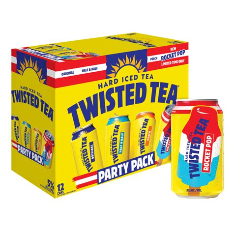 Rocket pop twisted tea. Twisted Tea 12 can Party Pack from Summer 2023, included 3 cans each of: Original Twisted Tea Half & Half Peach Limited Edition flavor Rocket Pop Twisted Tea #TwistedTea #RocketPop... 