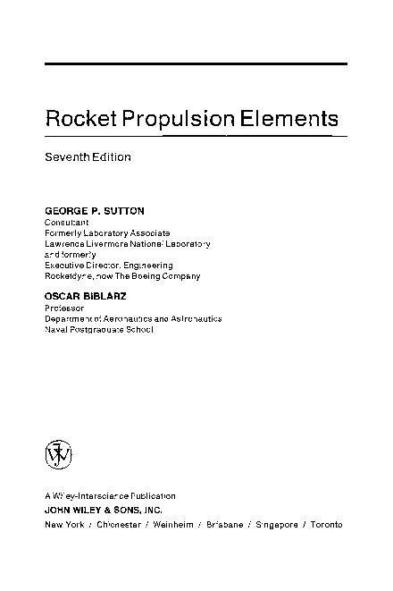 Rocket propulsion elements solution manual 2. - Theater games for rehearsal a director handbook updated edition.
