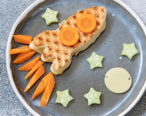 Rocket theme menu.  Eat by candlelight and pretend it is the moon light.  A simp...