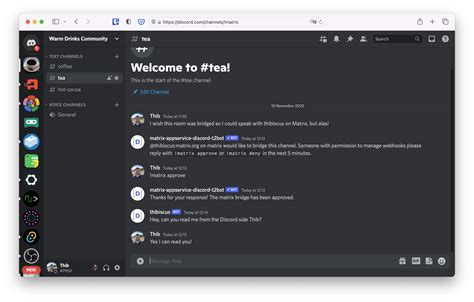 Rocketchat discord bridge.  With Matrix for Climate you can connect to oth...