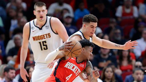 Rockets prevent Nuggets from clinching West with 124-103 win