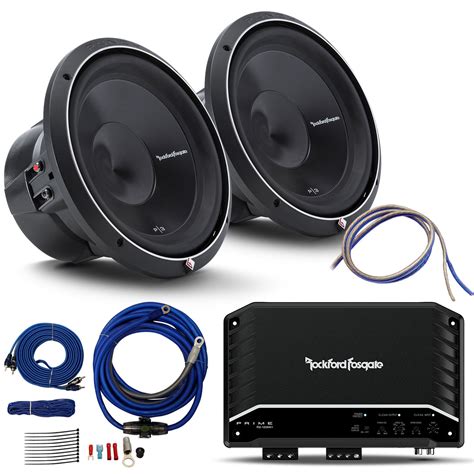 Rockford Fosgate 12" Subwoofer (2 Pack) & 12" Rhino Vented