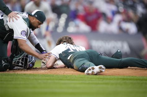 Rockies’ Feltner released from hospital after skull fracture, concussion from line drive