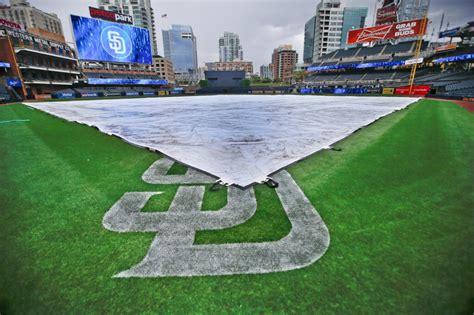 Rockies-Padres opener delayed because of rainy forecast