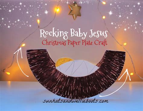 Rocking Baby Jesus Crib - Paper Plate Christmas Craft