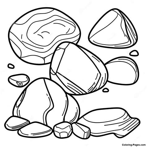 Rocks Coloring Pages