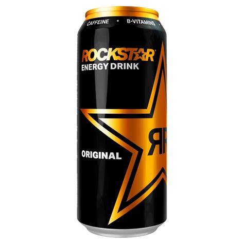 Rockstar orginal. A can of Original Rockstar contains 160 mg of caffeine per 16 fl oz can. Take note of the caffeine content in Rockstar! At 160 mg, the caffeine content of Rockstar makes it one of the stronger energy drinks available on the market. The US F D A recommends that you have only up to 400mg of caffeine a day as a safe limit. 