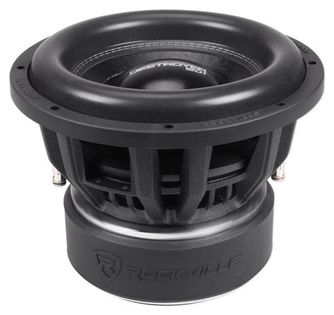 Jan 11, 2023 · Rockville Punisher 12D2 12" 5600w Peak Car Audio Subwoofer Dual 2-Ohm Sub 1400w RMS CEA Rated The Rockville Punisher series of subwoofers were built from the ground up to survive brutal amounts of abuse and heat.This subwoofer is huge and beefy and is in the heavy-weight division weighing in at 41.08 lbs.The magnet is a 246 Oz (15.38 lbs). . Rockville competition subwoofer