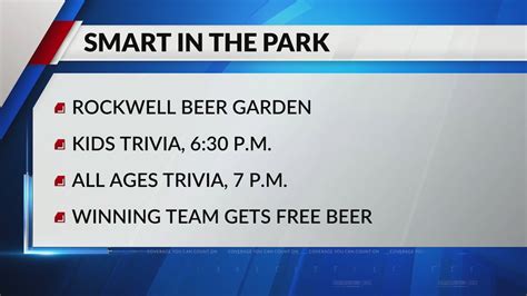 Rockwell Beer Garden hosts 'Smart in The Park' trivia night tonight