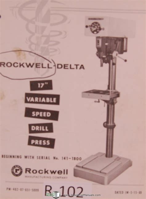 Rockwell delta operators instruction parts lists 17 inch drill press manual. - The samurais garden by gail tsukiyama l summary study guide.