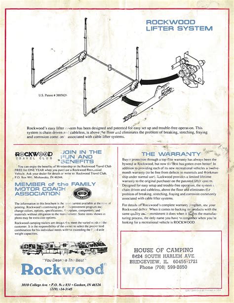 Rockwood pop up camper parts manual. - Tutor teds guide to the act.
