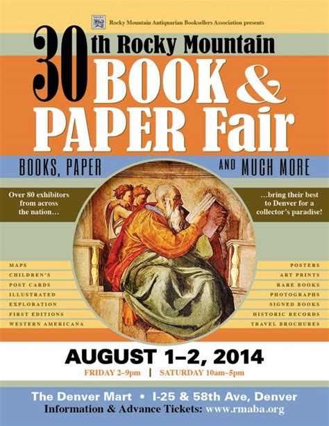 Rocky Mountain Book and Paper Fair to draw dozens of booksellers to Colorado