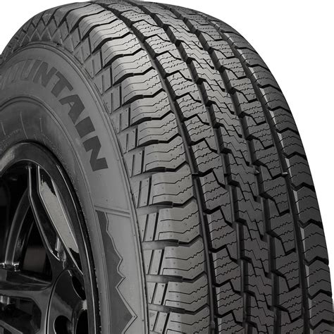 Rocky mountain tire. Features of Falken ROCKY MOUNTAIN ATS. Durable tread compound. Four wide, aggressive multi-angled grooves. Biting block edges. Jointless, nylon cap and computer-optimized tread design. Strong bead area and two rigid, wide steel belts. Five-rib tread pattern and stiff block design. LT sizes built with a 3-ply sidewall (some sizes excluded) 