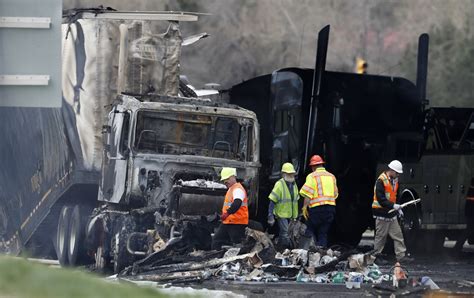 The crash is believed to have happened shortly after 9 a.m. The truck was on southbound State Route 97A, just south of the Rocky Reach Dam, when it drifted to the right shoulder and overcorrected .... 