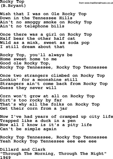 Rocky top lyrics. Things To Know About Rocky top lyrics. 