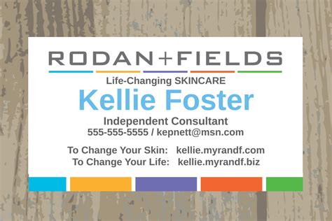 Rodan and Fields Business Card, Custom Rodan and Fields …