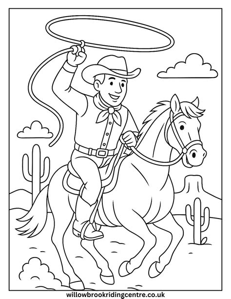 Rodeo Coloring Sheets