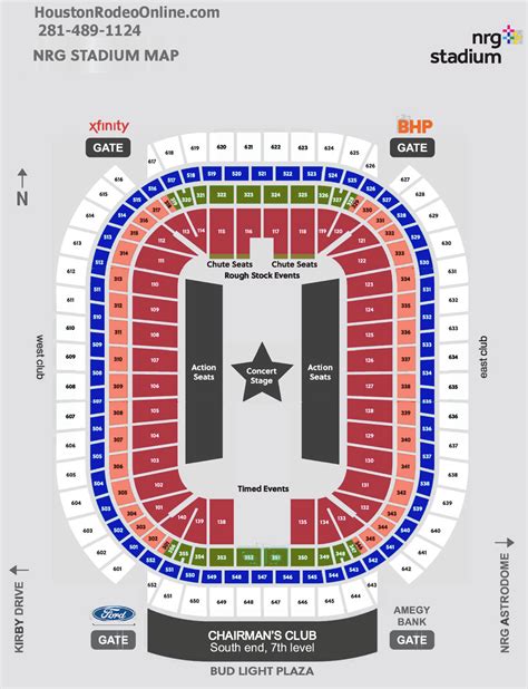 Rodeo houston seating chart. The Club Level at NRG Stadium provides one of the best experiences for Texans games, the Houston Rodeo and other events. All Club Seats are located on the 300 Level in a sideline or corner location. Guests will have exclusive access to the Verizon Level Lounge. This premium space has its own private entrance and is accessible directly from each ... 